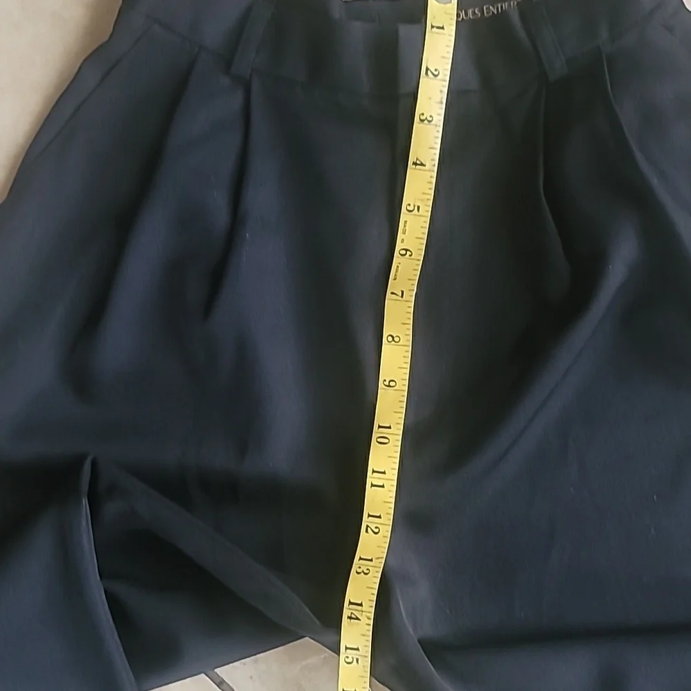 Classiques Entier 100% Wool Front Pleat Dress Black Pants SZ 4